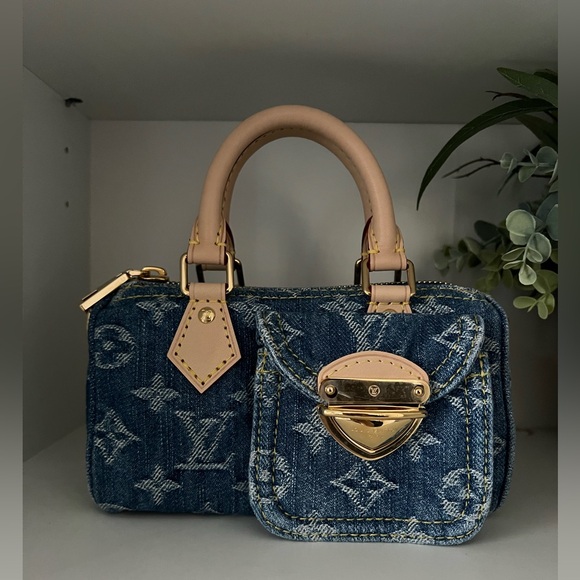 RARE Louis Vuitton Denim nano speedy - Picture 3 of 11